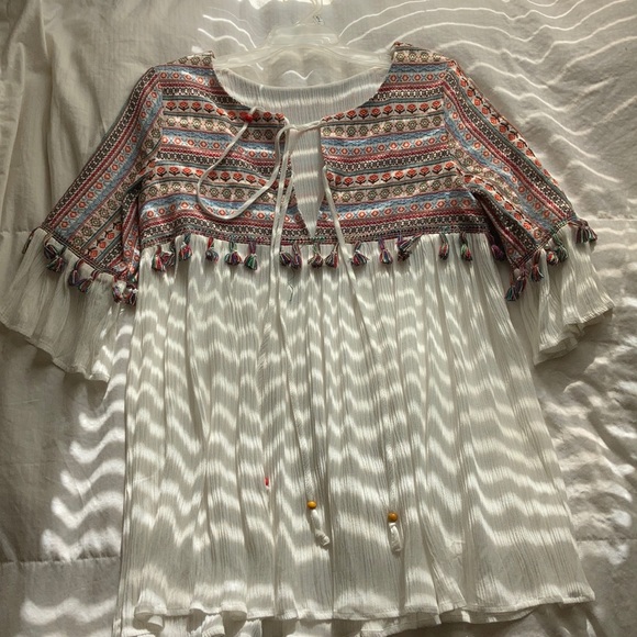 Earth Bound Boho embroidered top - Picture 2 of 5